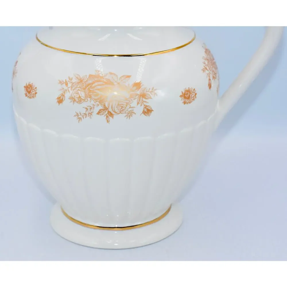 Royal Albert Old Country Roses Gold Trim Large Water Sweet Tea Pitcher Porcelain